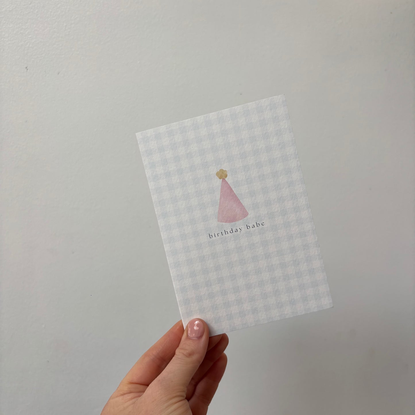 ‘birthday babe’ card