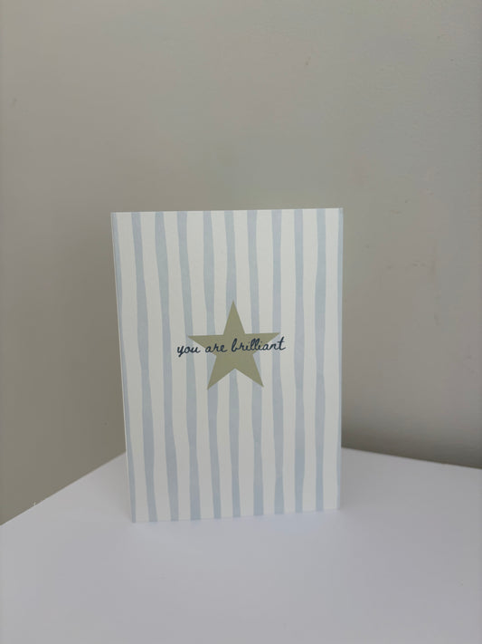 ‘you are brilliant’ card