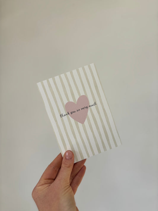 ‘thank you so very much’ card