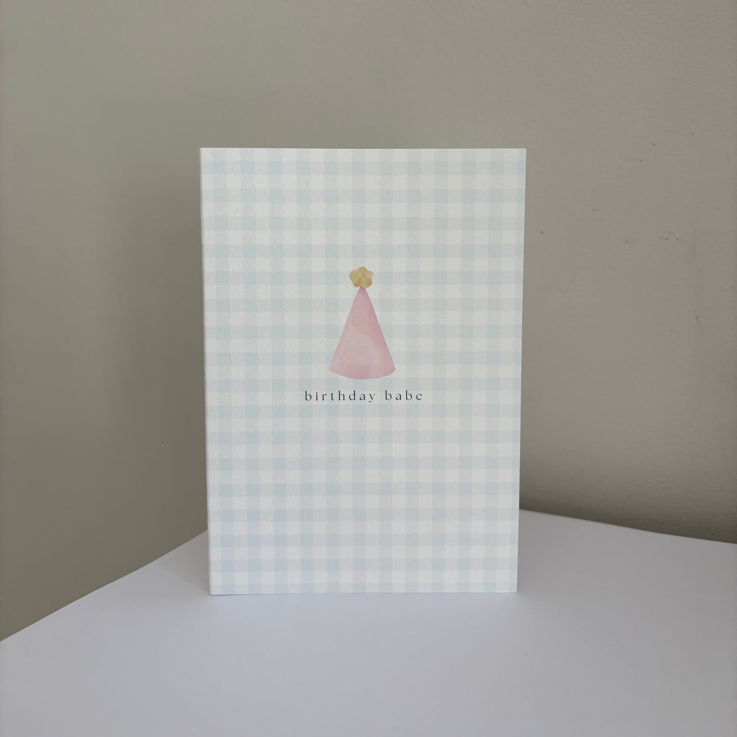 ‘birthday babe’ card