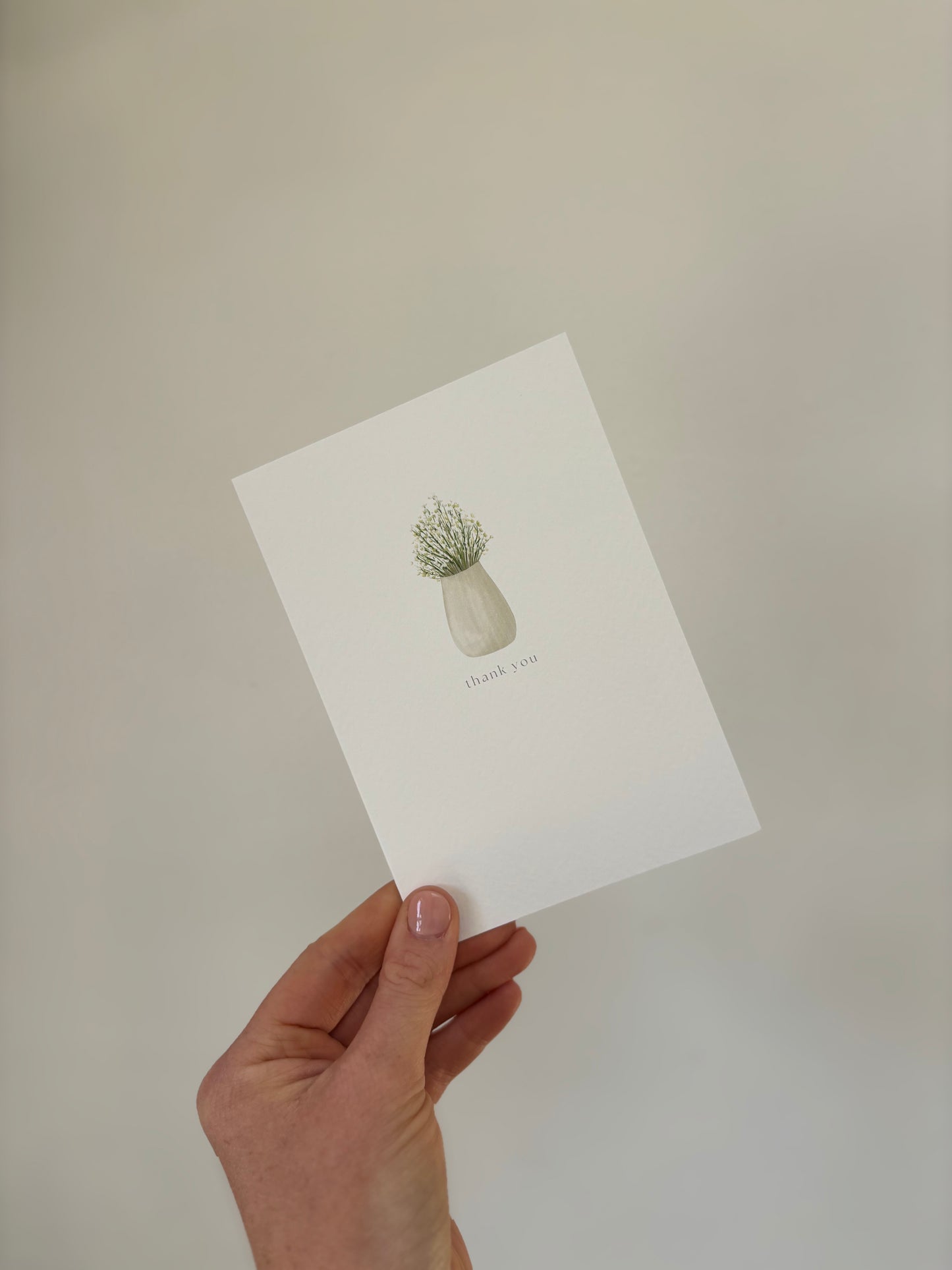 ‘thank you’ card
