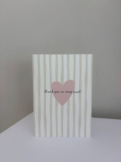 ‘thank you so very much’ card