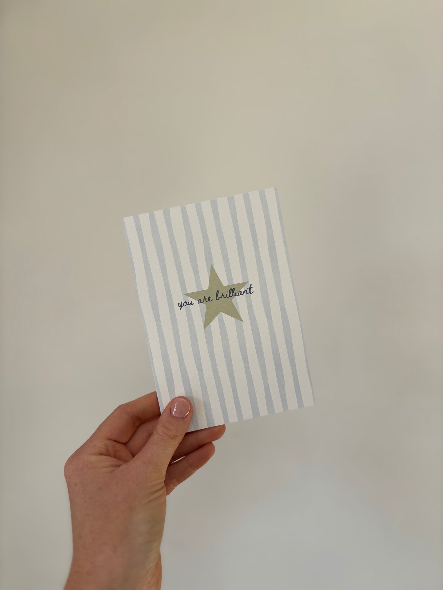 ‘you are brilliant’ card