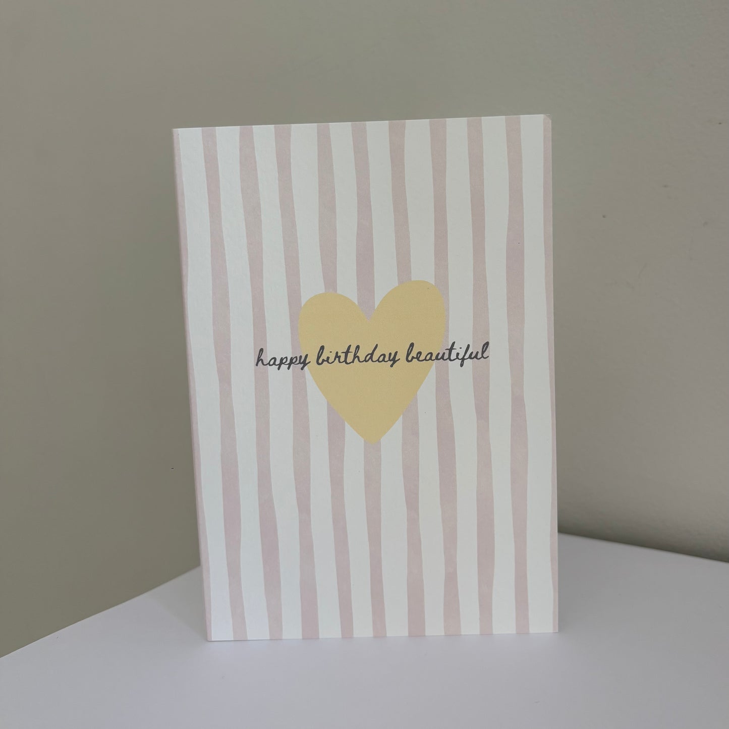‘happy birthday beautiful’ card