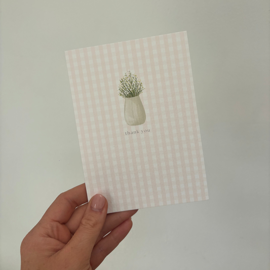 ‘thank you’ card