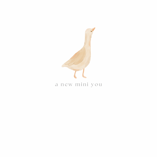 New Baby Card (duck)